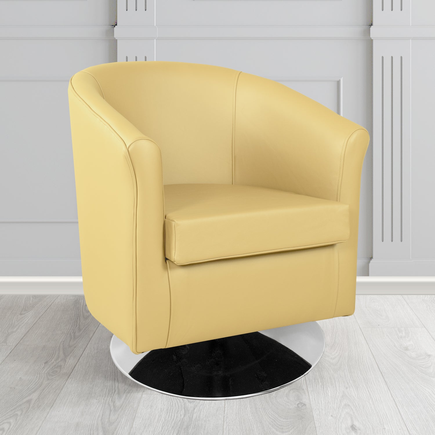Tuscany Swivel Tub Chair in Crest Leather Shelly Crib 5 Genuine Leather
