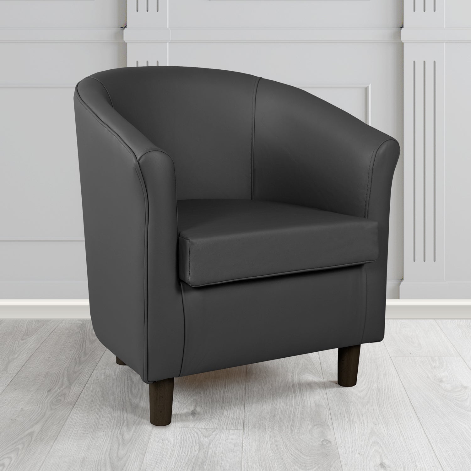 Tuscany Tub Chair in Crest Leather Shelly Crib 5 Genuine Leather