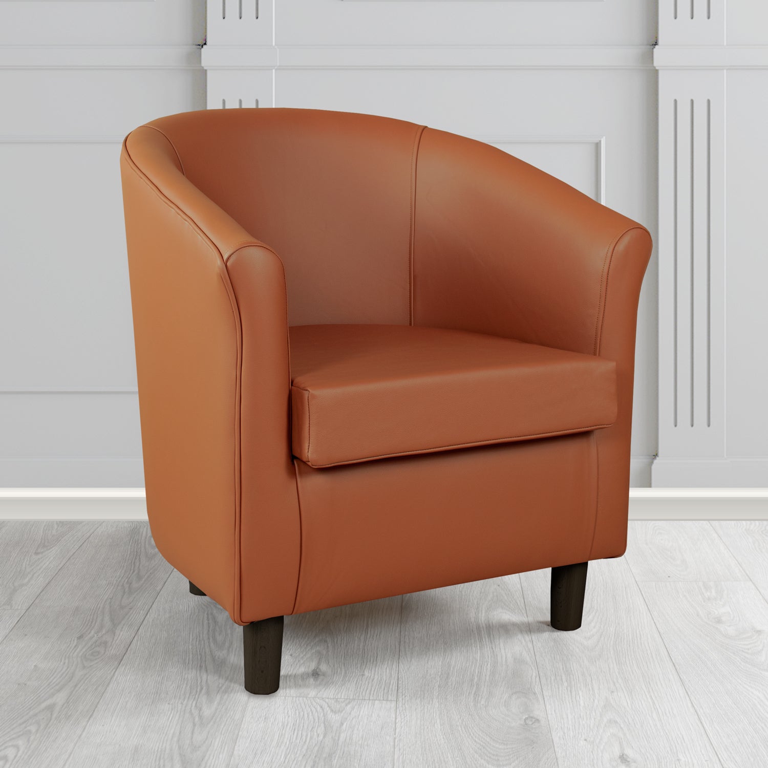 Tuscany Tub Chair in Crest Leather Shelly Crib 5 Genuine Leather
