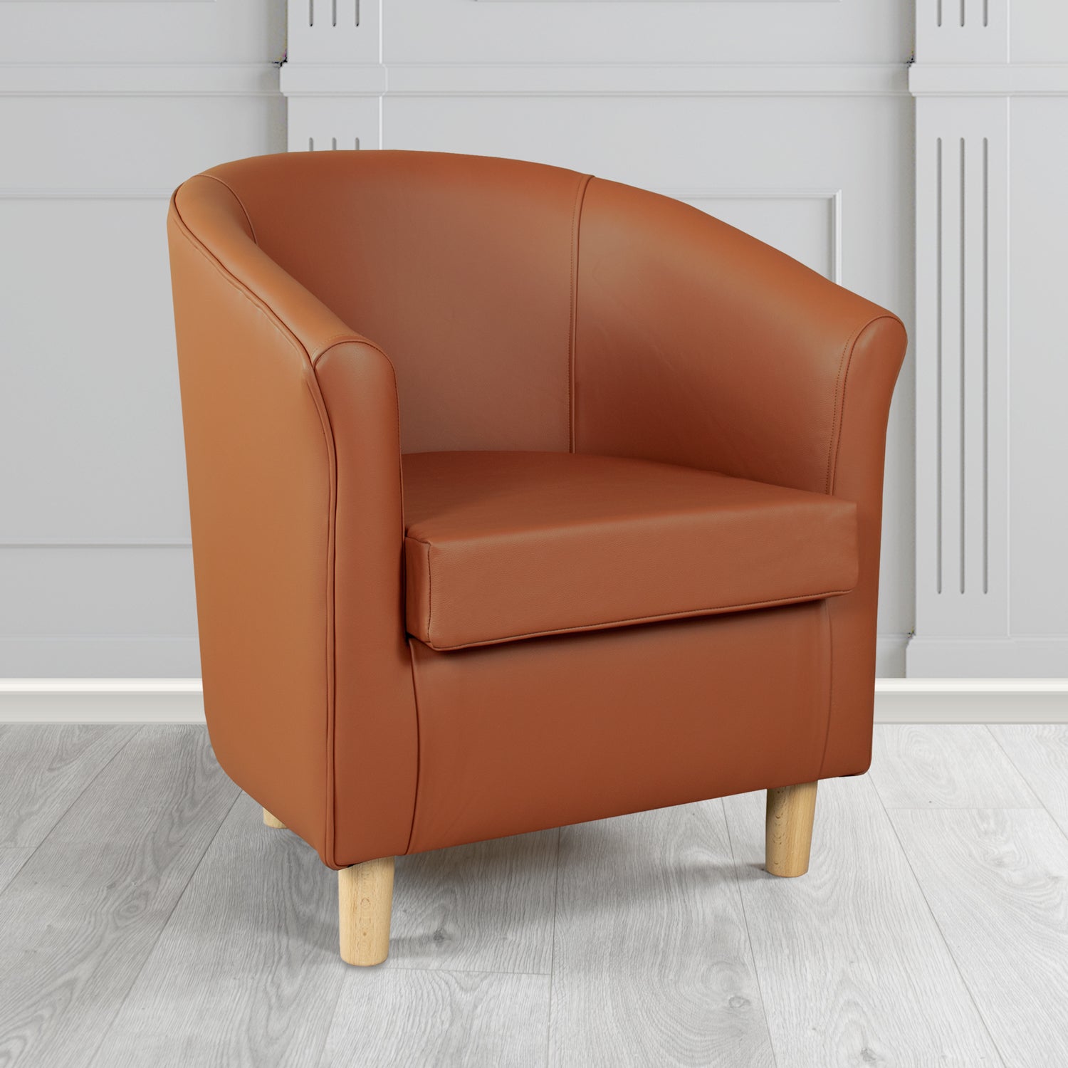 Tuscany Tub Chair in Crest Leather Shelly Crib 5 Genuine Leather