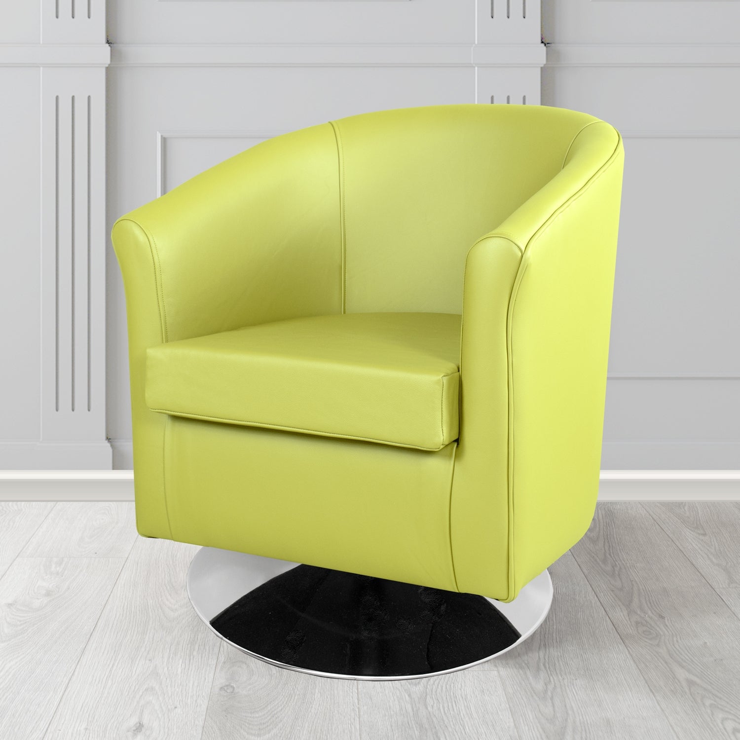Tuscany Swivel Tub Chair in Crest Leather Shelly Crib 5 Genuine Leather