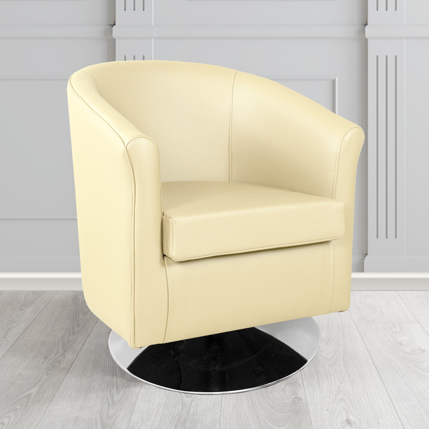 Tuscany Swivel Tub Chair in Crest Leather Shelly Crib 5 Genuine Leather