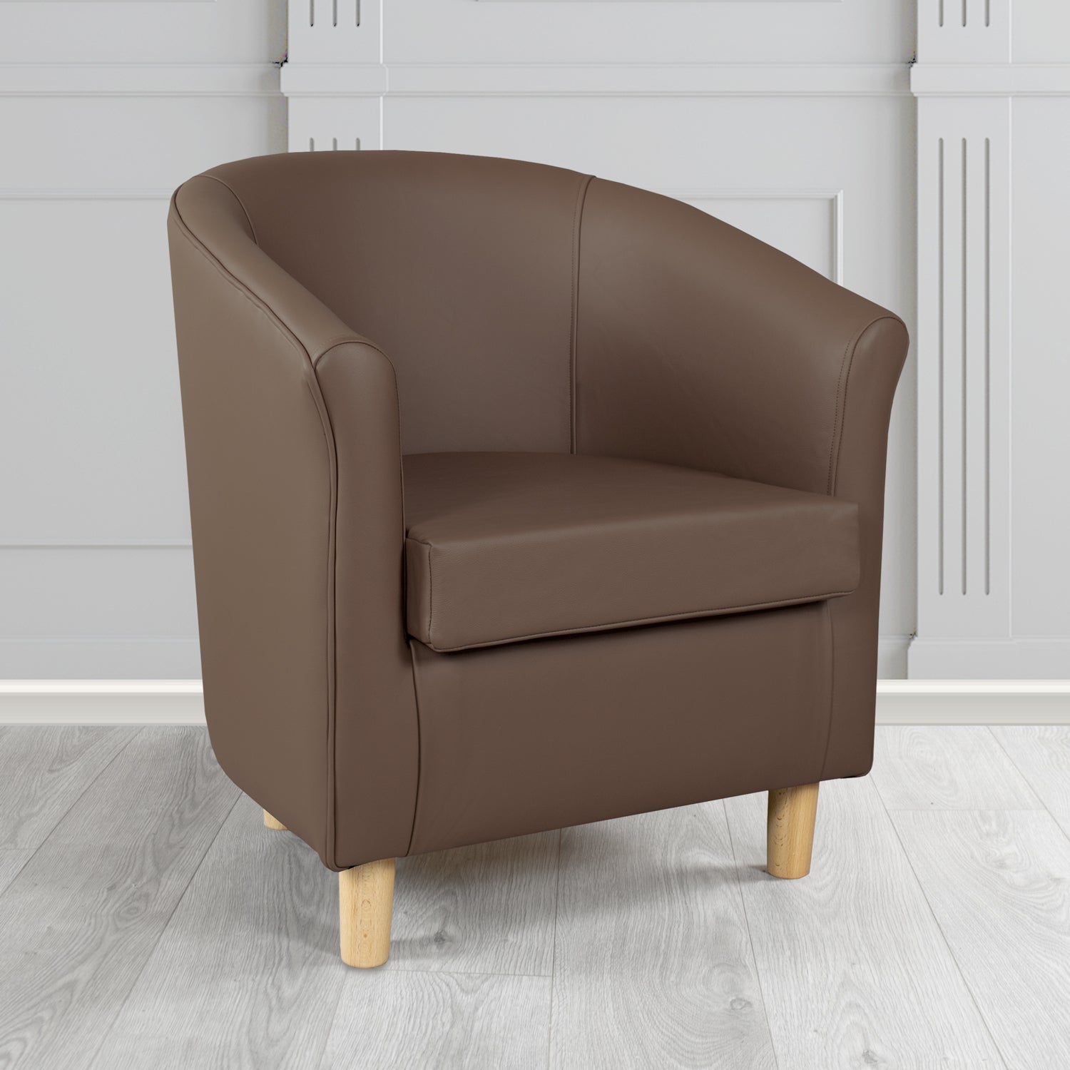 Tuscany Tub Chair in Crest Leather Shelly Crib 5 Genuine Leather