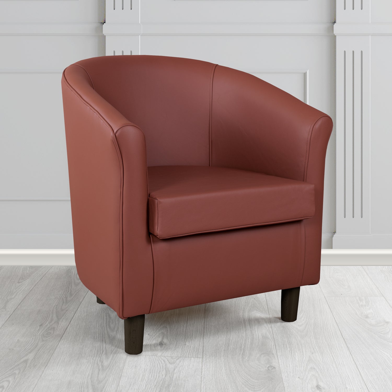 Tuscany Tub Chair in Crest Leather Shelly Crib 5 Genuine Leather