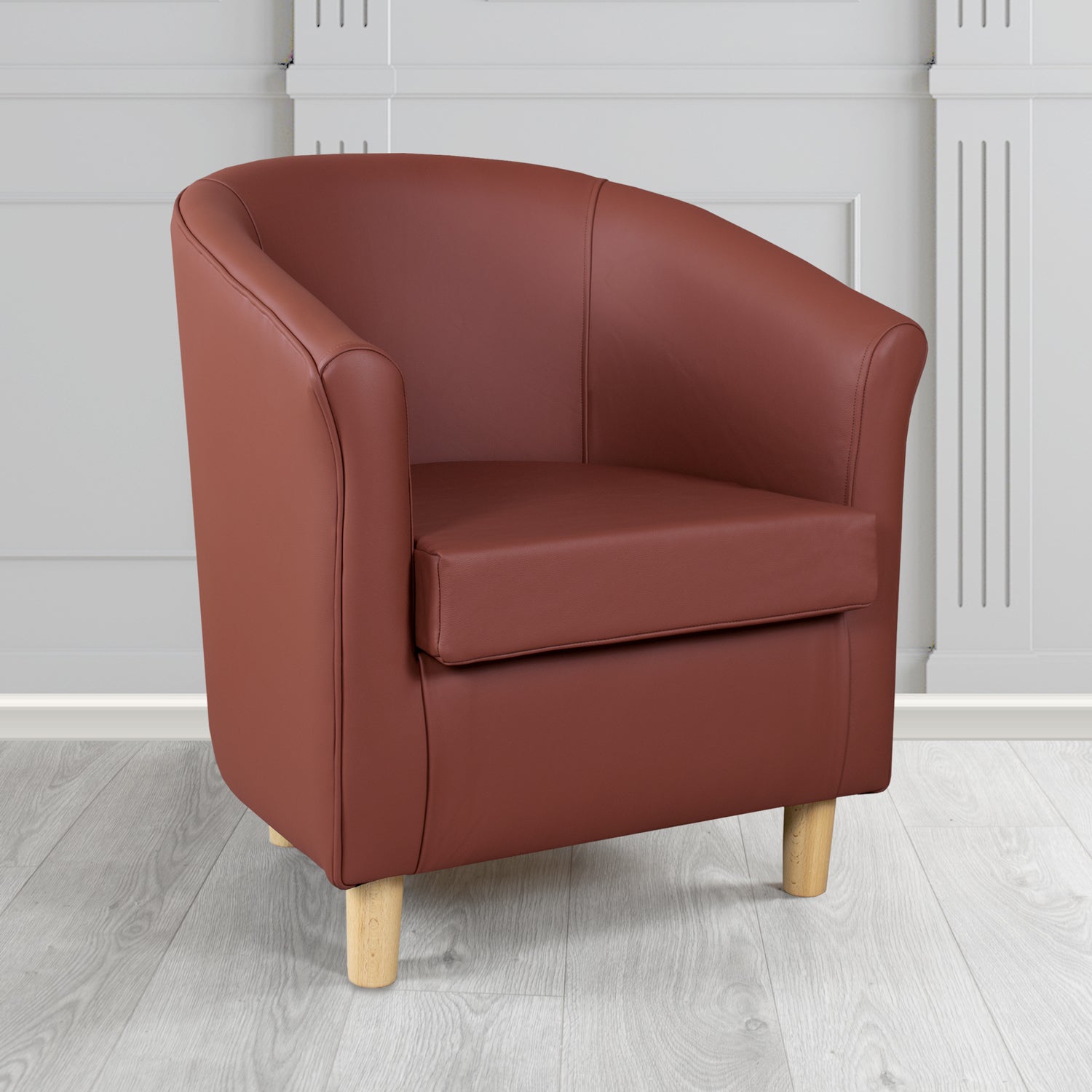 Tuscany Tub Chair in Crest Leather Shelly Crib 5 Genuine Leather
