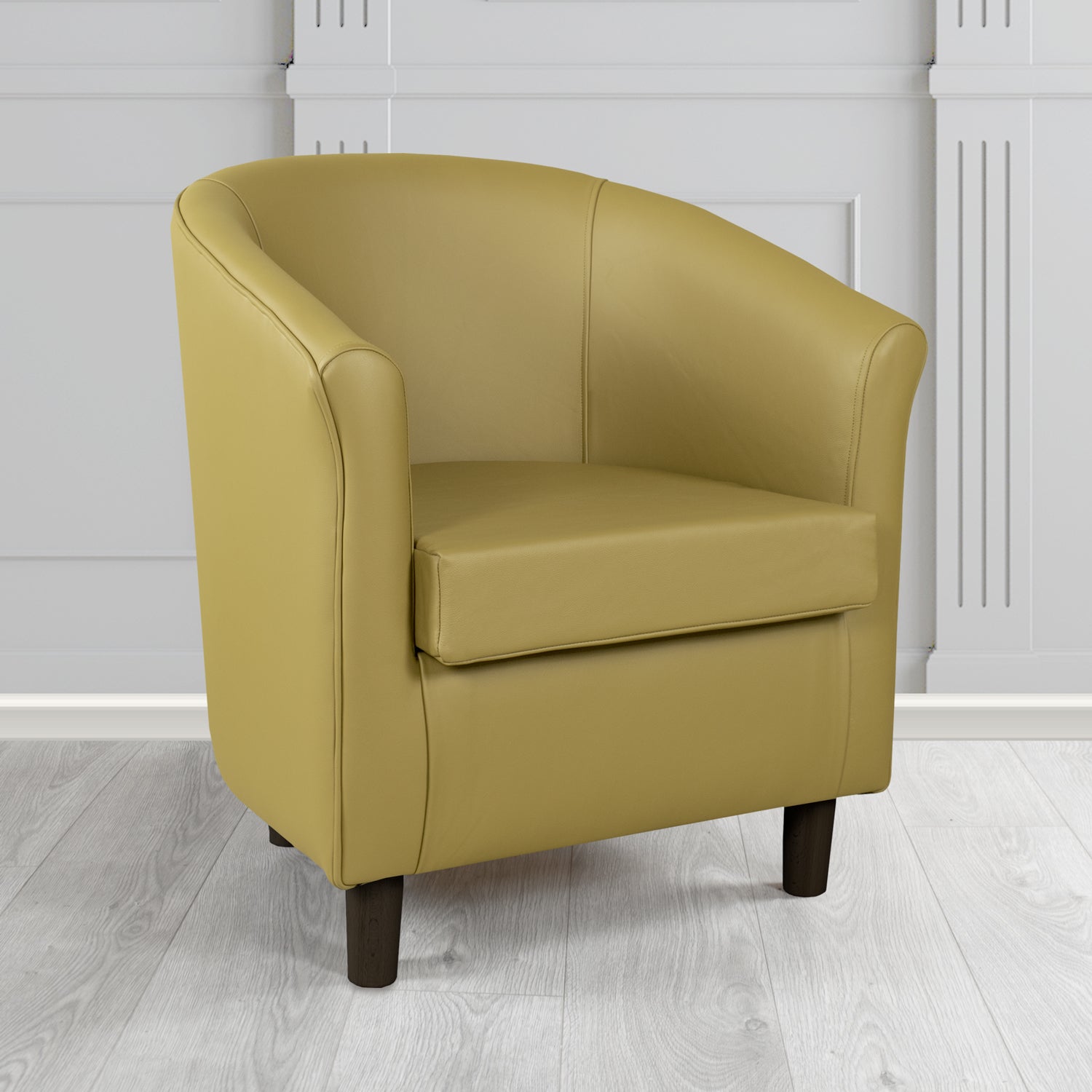 Tuscany Tub Chair in Crest Leather Shelly Crib 5 Genuine Leather