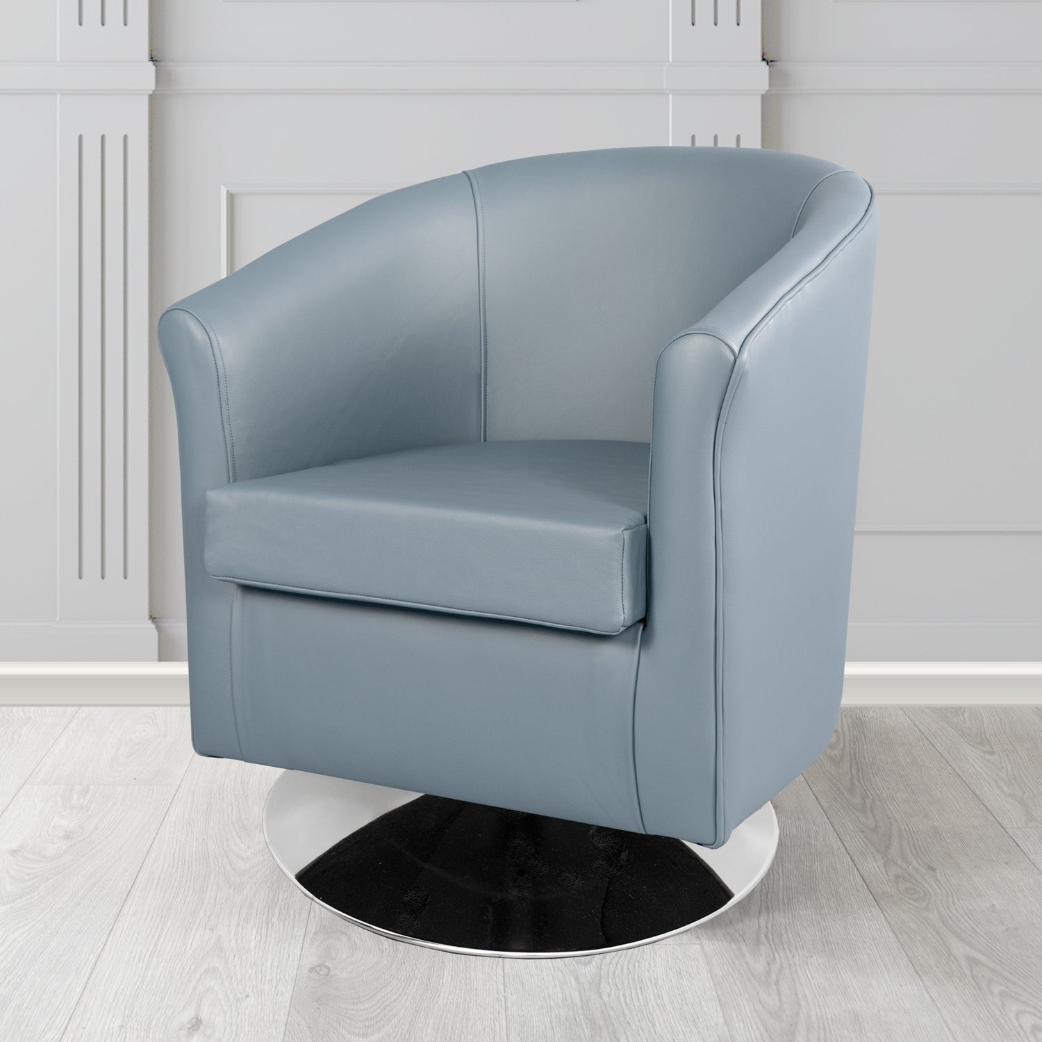 Tuscany Swivel Tub Chair in Crest Leather Shelly Crib 5 Genuine Leather