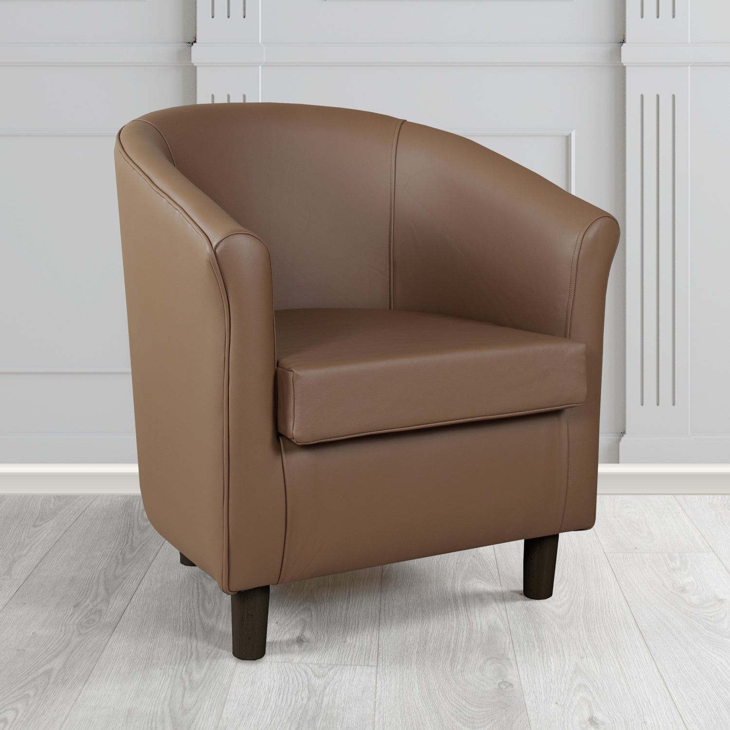 Tuscany Tub Chair in Crest Leather Shelly Crib 5 Genuine Leather