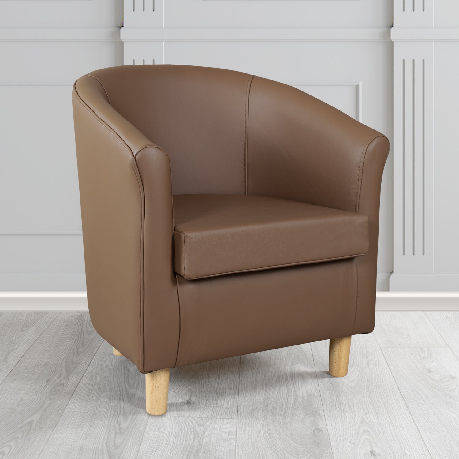 Tuscany Tub Chair in Crest Leather Shelly Crib 5 Genuine Leather