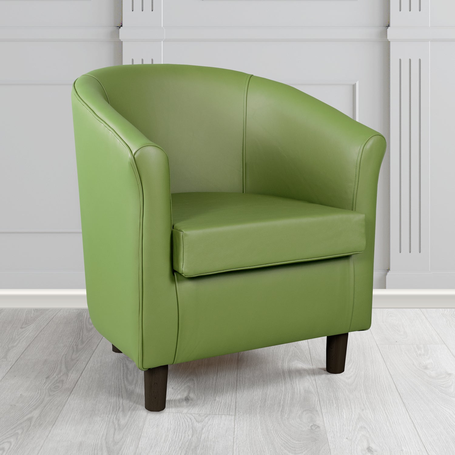 Tuscany Tub Chair in Crest Leather Shelly Crib 5 Genuine Leather
