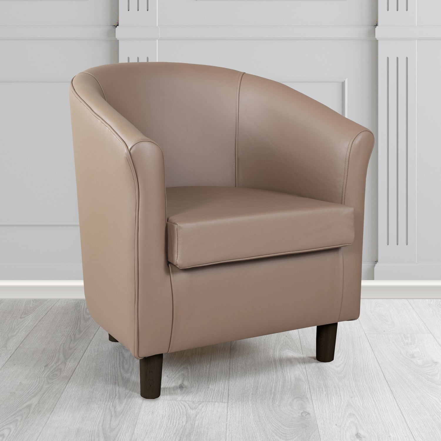 Tuscany Tub Chair in Crest Leather Shelly Crib 5 Genuine Leather