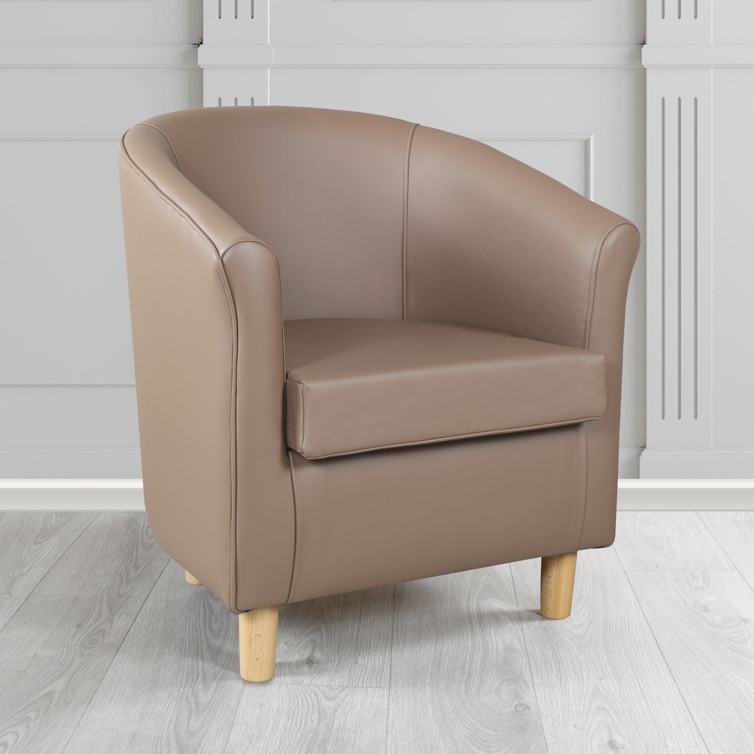 Tuscany Tub Chair in Crest Leather Shelly Crib 5 Genuine Leather