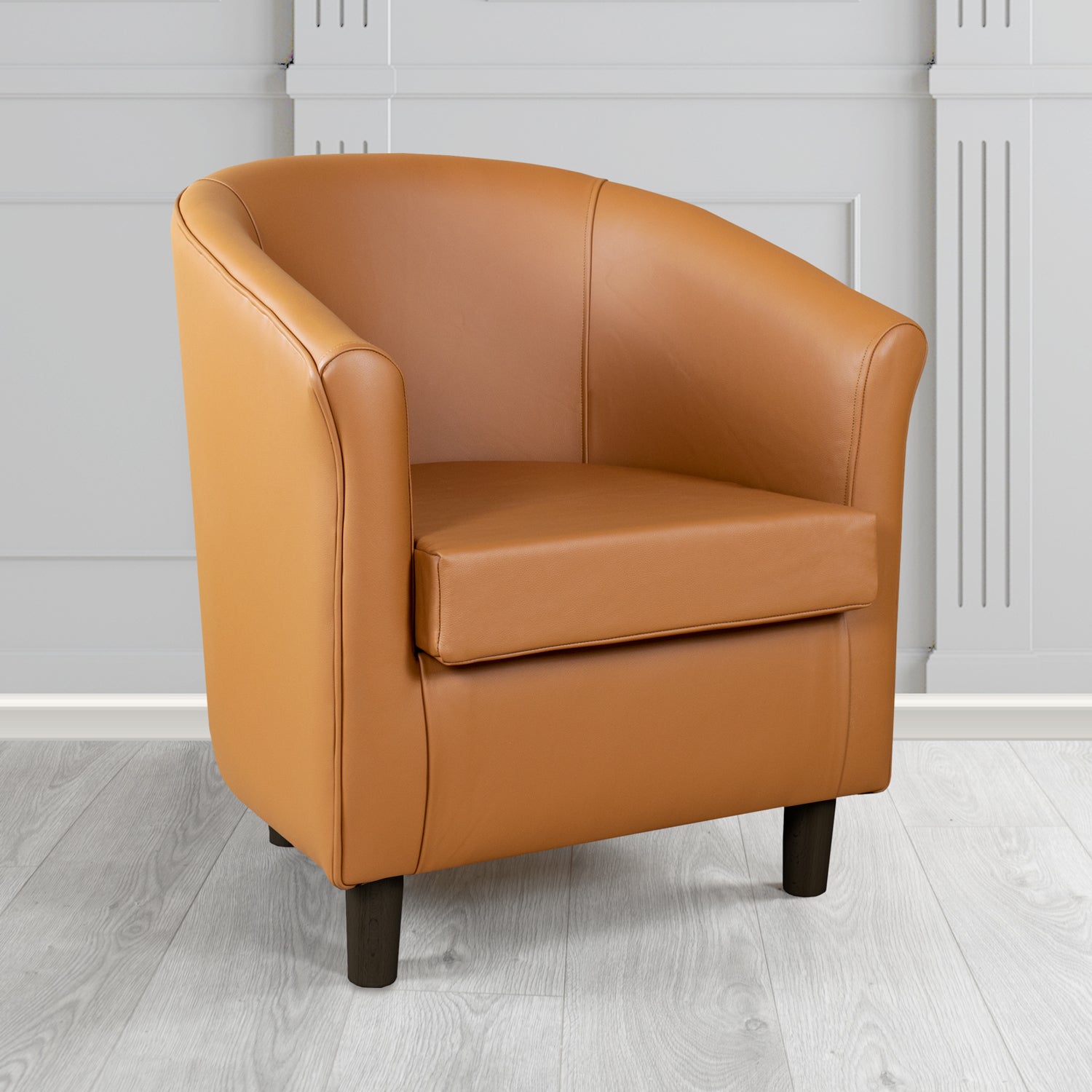 Tuscany Tub Chair in Crest Leather Shelly Crib 5 Genuine Leather
