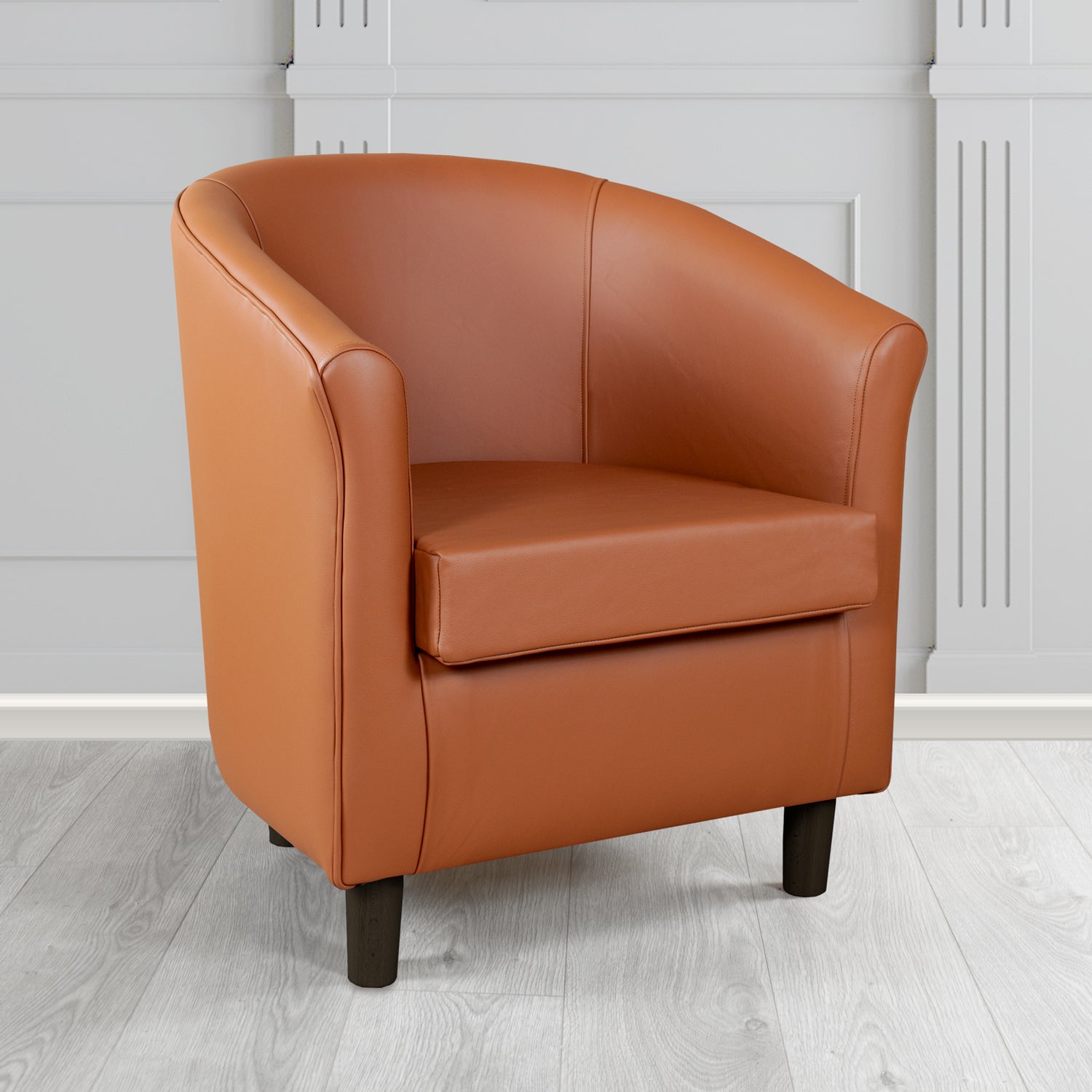 Tuscany Tub Chair in Crest Leather Shelly Crib 5 Genuine Leather