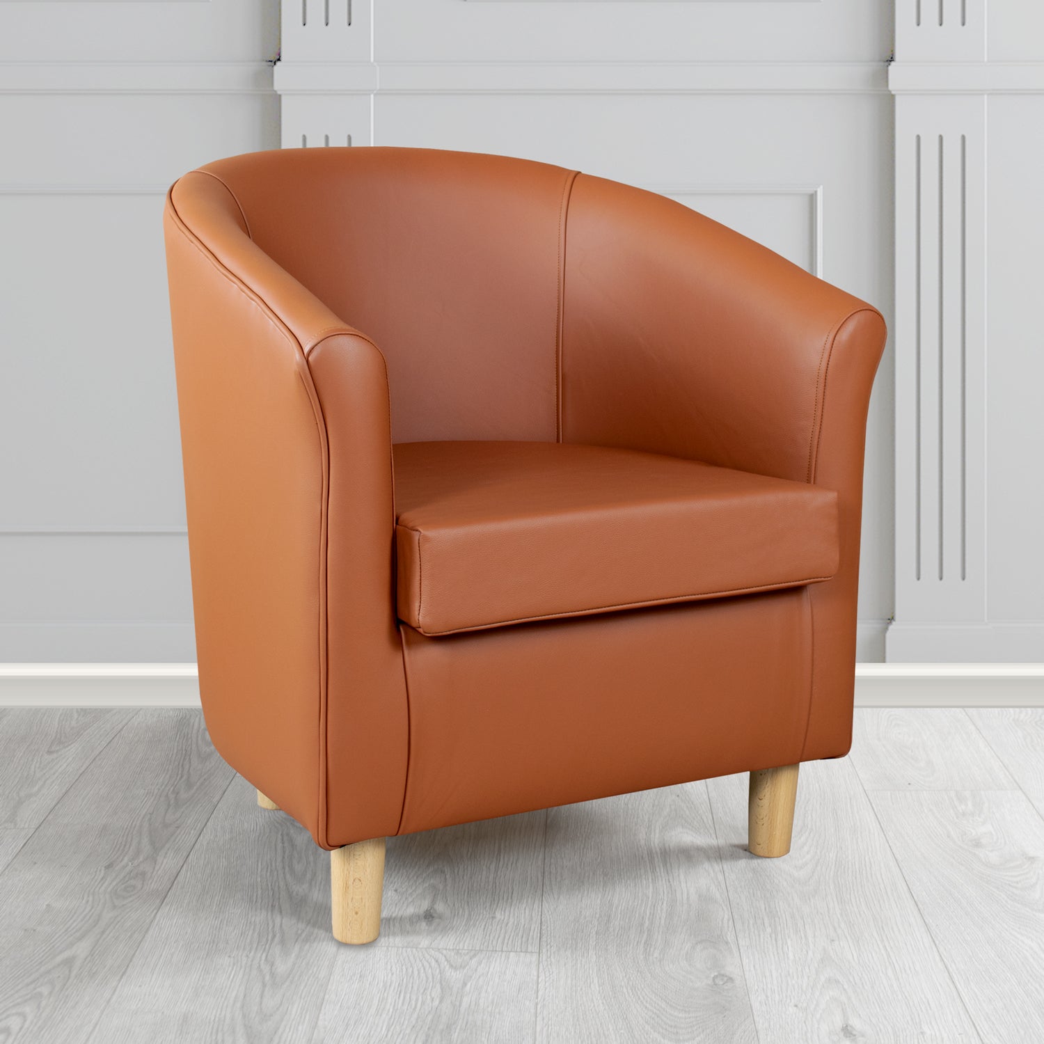 Tuscany Tub Chair in Crest Leather Shelly Crib 5 Genuine Leather