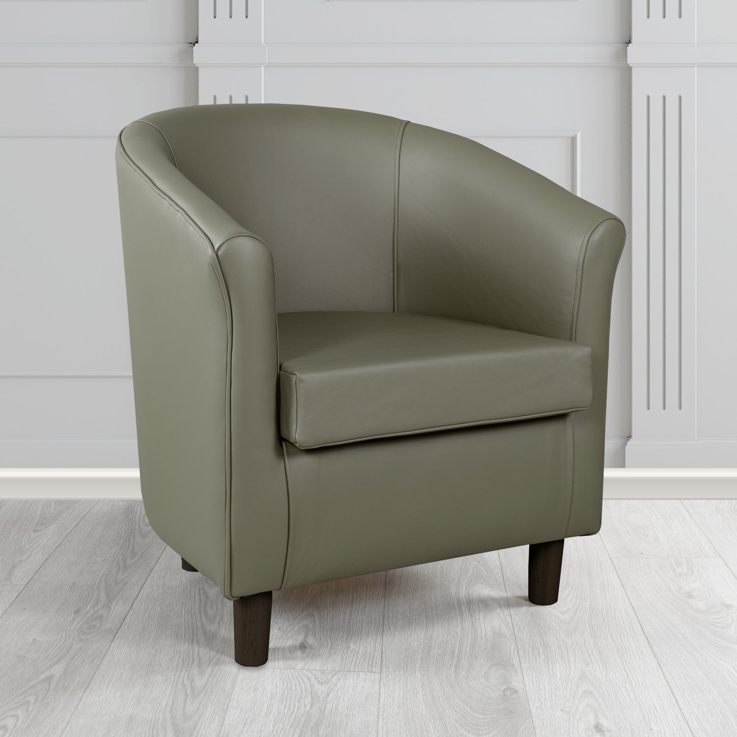 Tuscany Tub Chair in Crest Leather Shelly Crib 5 Genuine Leather