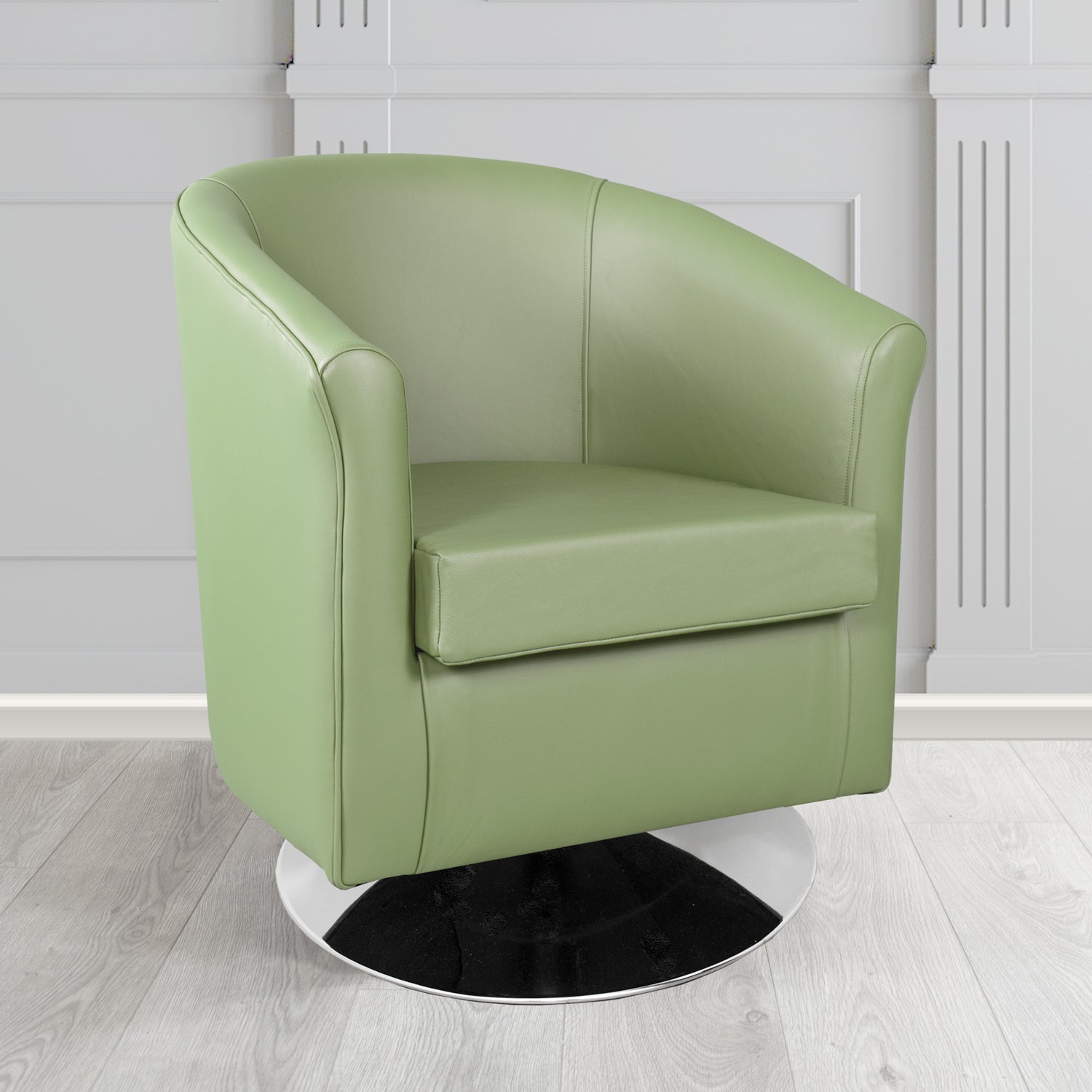 Tuscany Swivel Tub Chair in Crest Leather Shelly Crib 5 Genuine Leather