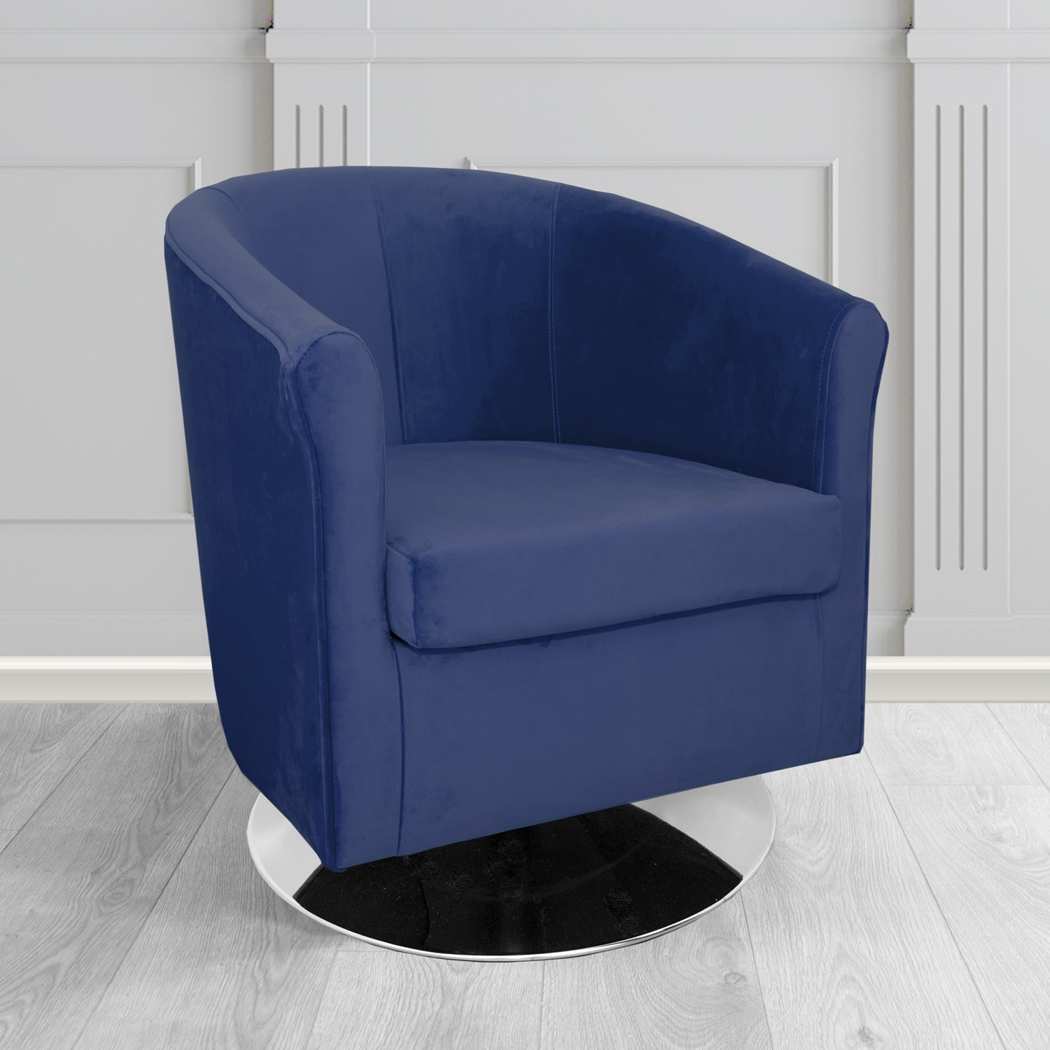 Tuscany Swivel Tub Chair in Villa Nova Atil II Crib 5 Velvet Fabric