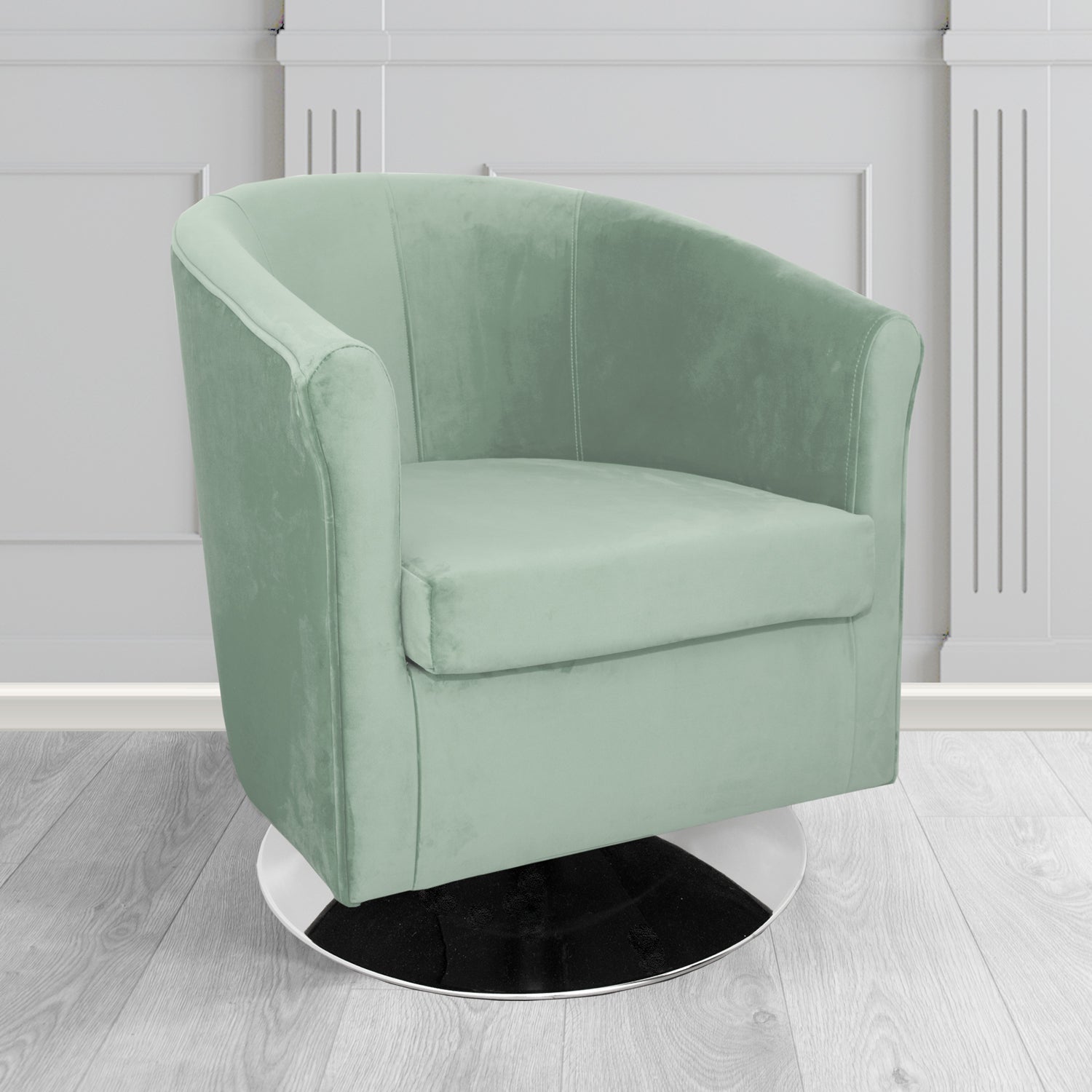 Tuscany Swivel Tub Chair in Villa Nova Atil II Crib 5 Velvet Fabric