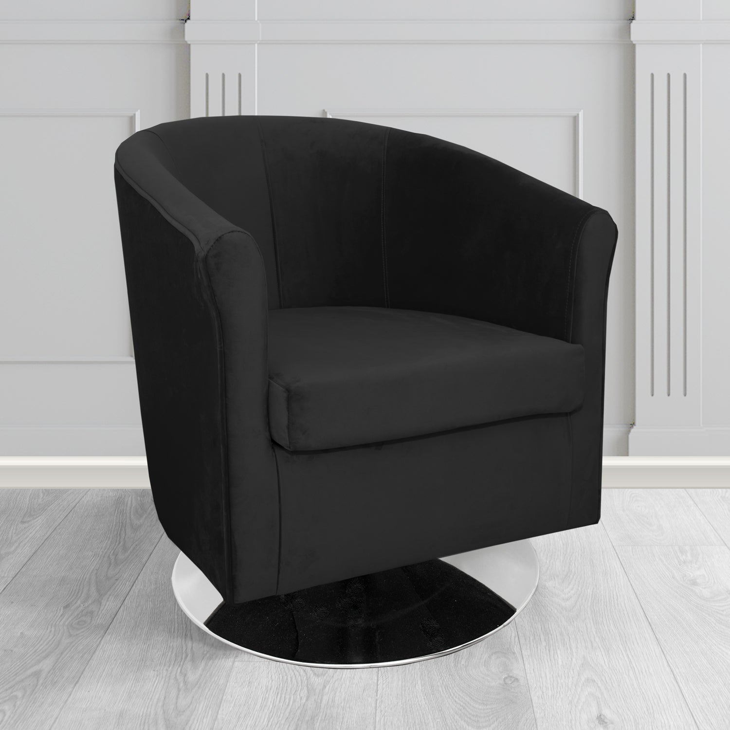 Tuscany Swivel Tub Chair in Villa Nova Atil II Crib 5 Velvet Fabric