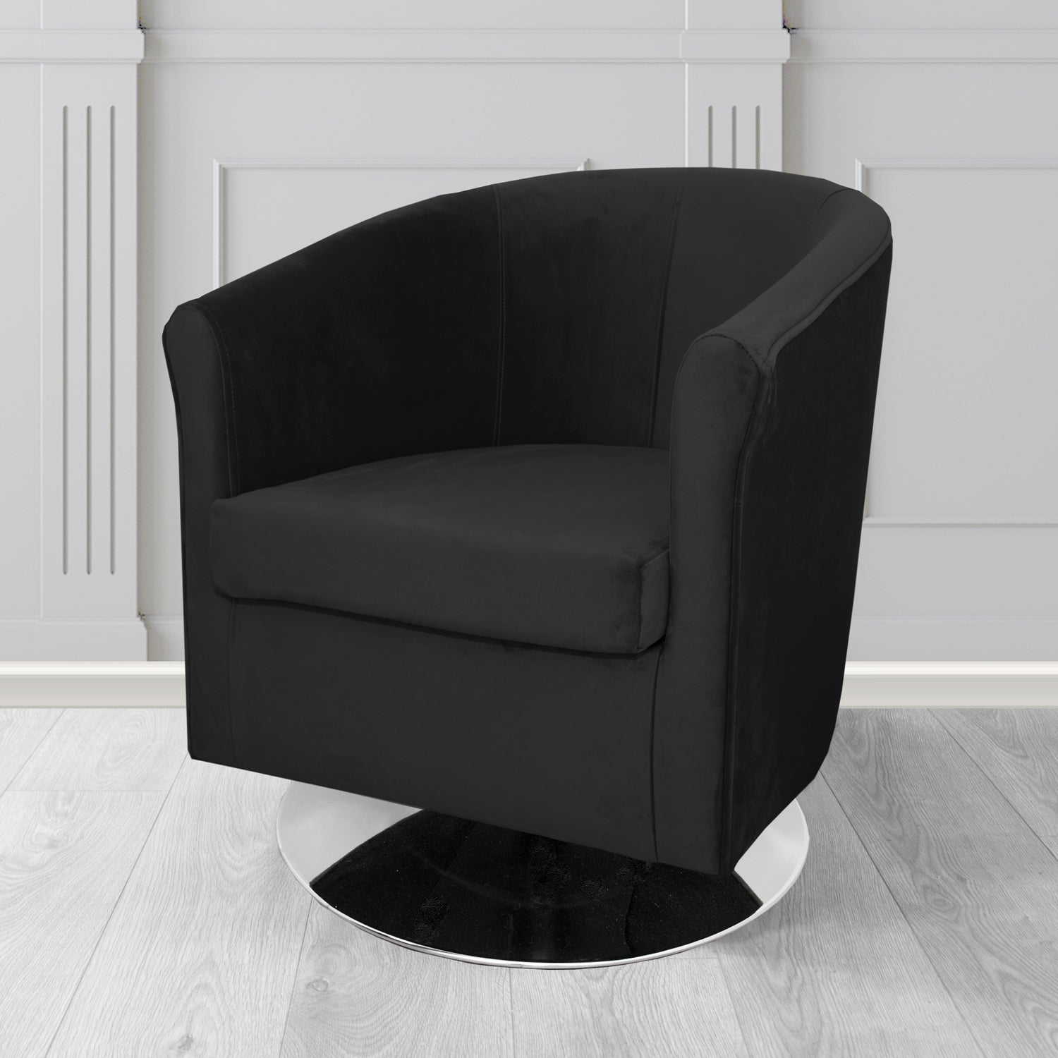 Tuscany Swivel Tub Chair in Villa Nova Atil II Crib 5 Velvet Fabric