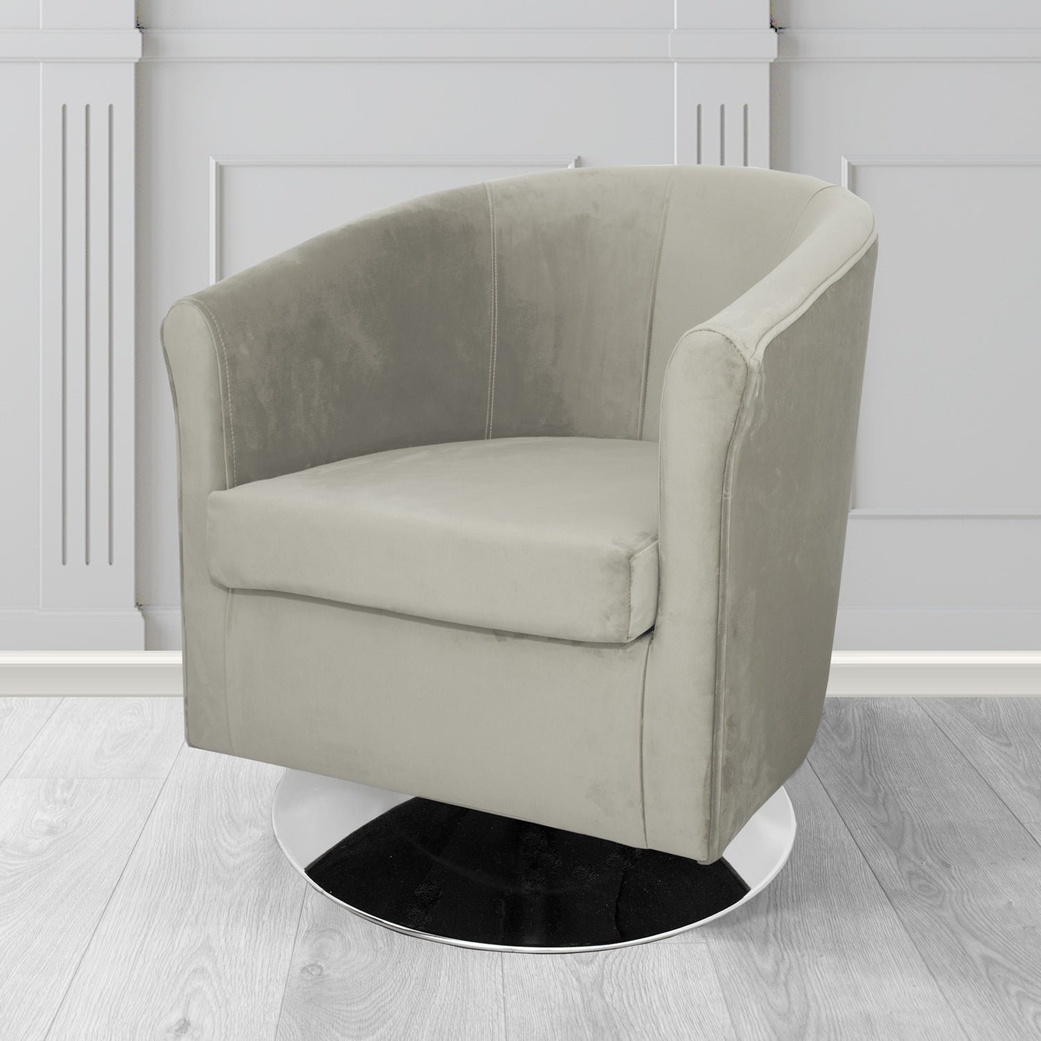 Tuscany Swivel Tub Chair in Villa Nova Atil II Crib 5 Velvet Fabric