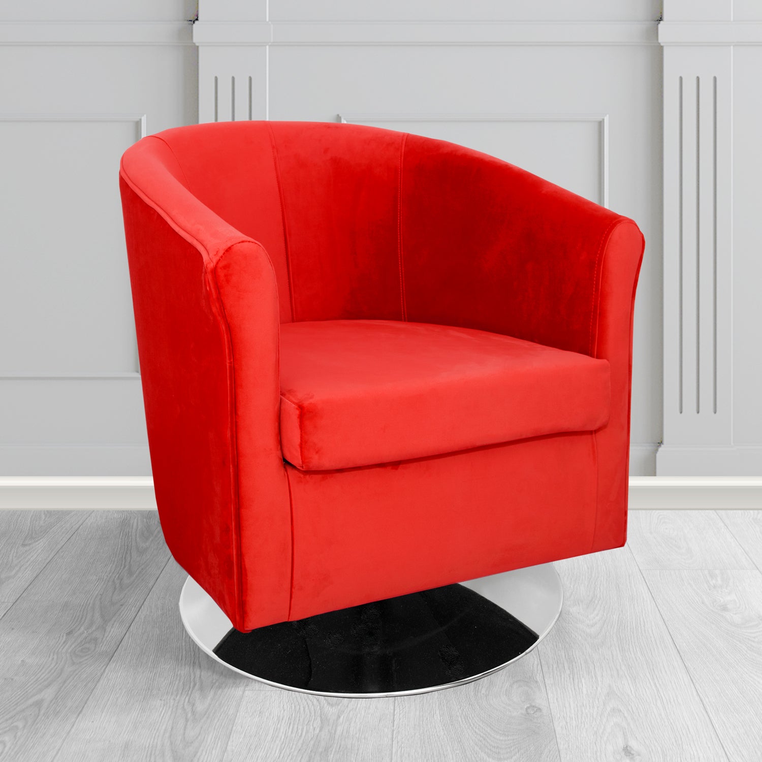 Tuscany Swivel Tub Chair in Villa Nova Atil II Crib 5 Velvet Fabric