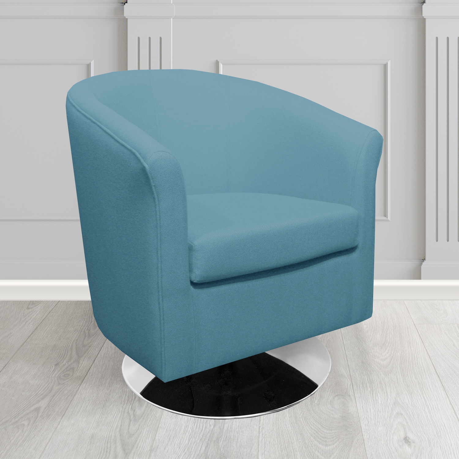Tuscany Swivel Tub Chair in Camira Mainline Plus Crib 5 Fabric