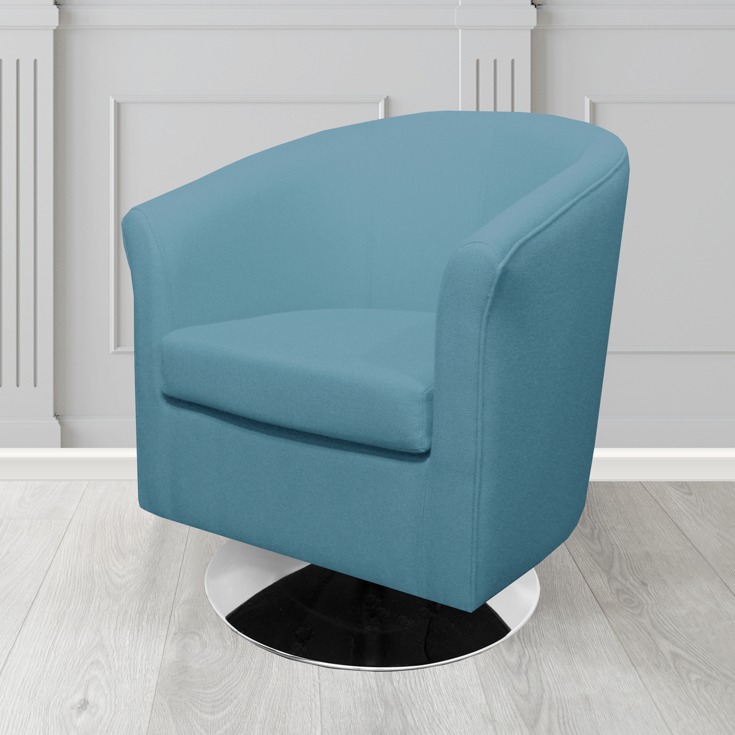 Tuscany Swivel Tub Chair in Camira Mainline Plus Crib 5 Fabric