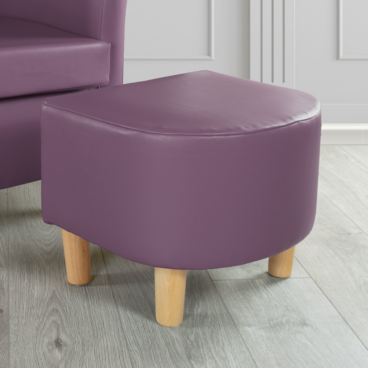 Plum footstool hotsell