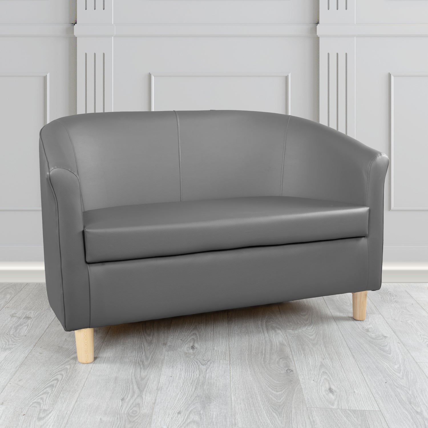 Grey tub top sofa