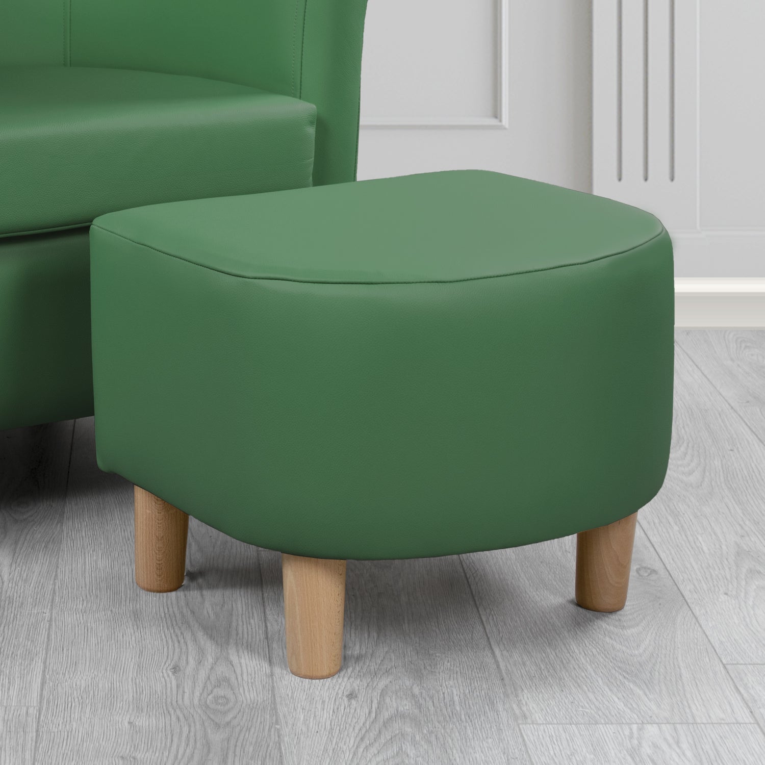Genuine leather shop foot stools