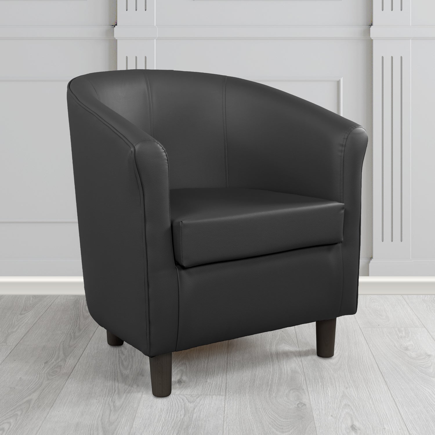 Tuscany Just Colour Cobalt Antimicrobial Crib 5 Contract Faux Leather Tub Chair - The Tub Chair Shop