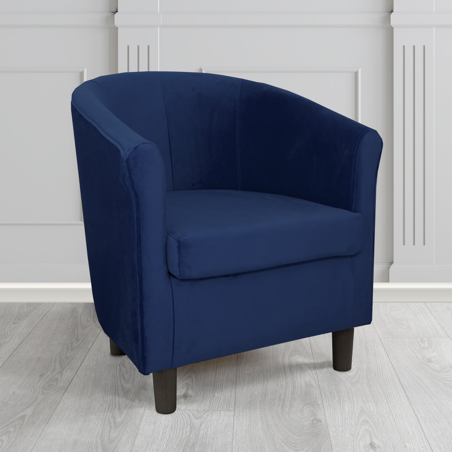 Tuscany Tub Chair in Monaco Plush Velvet Fabric