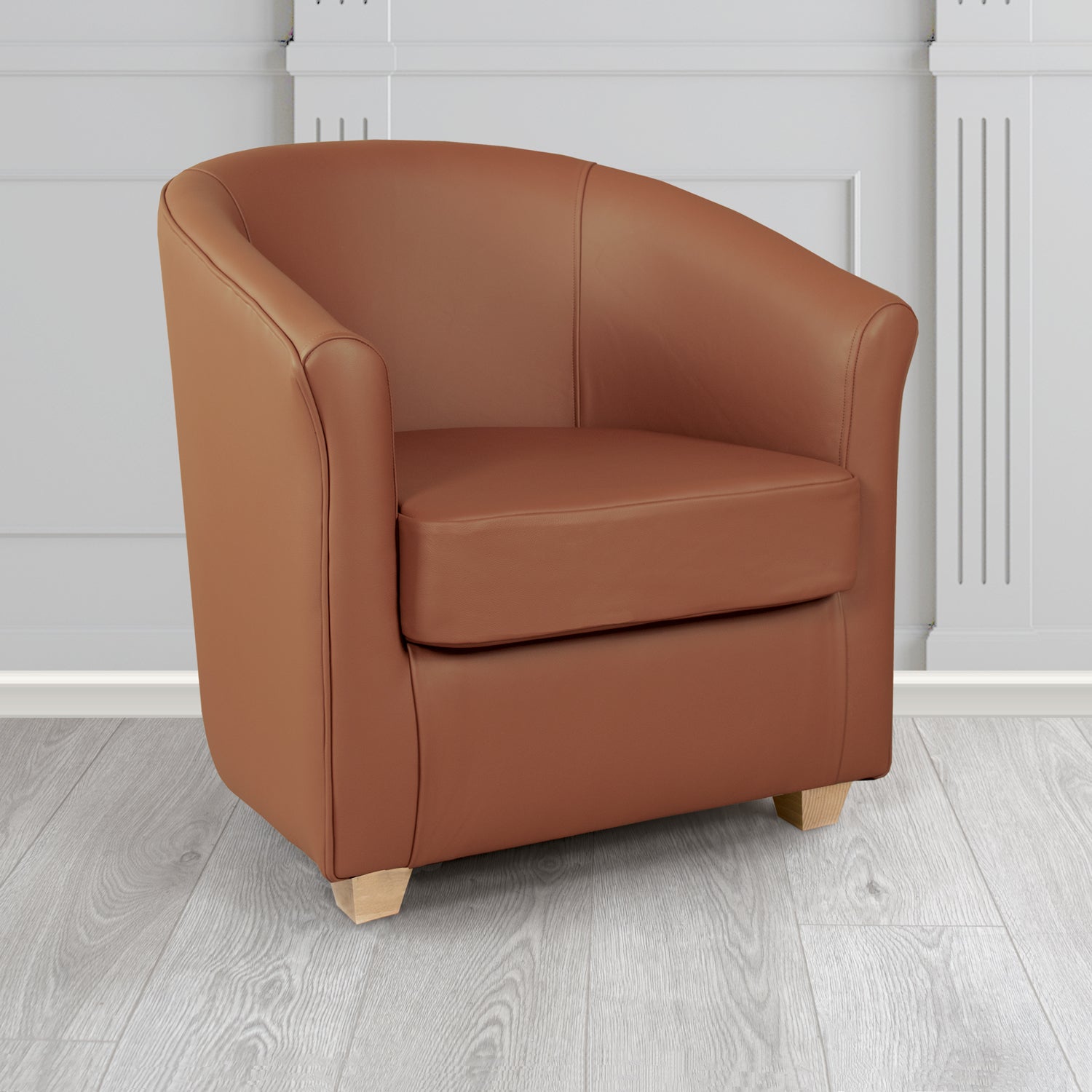 Cannes Genuine Leather Tub Chair