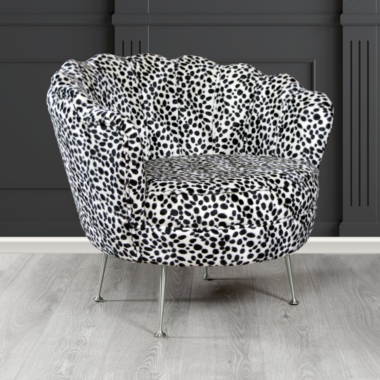 Dalmation print outlet chair