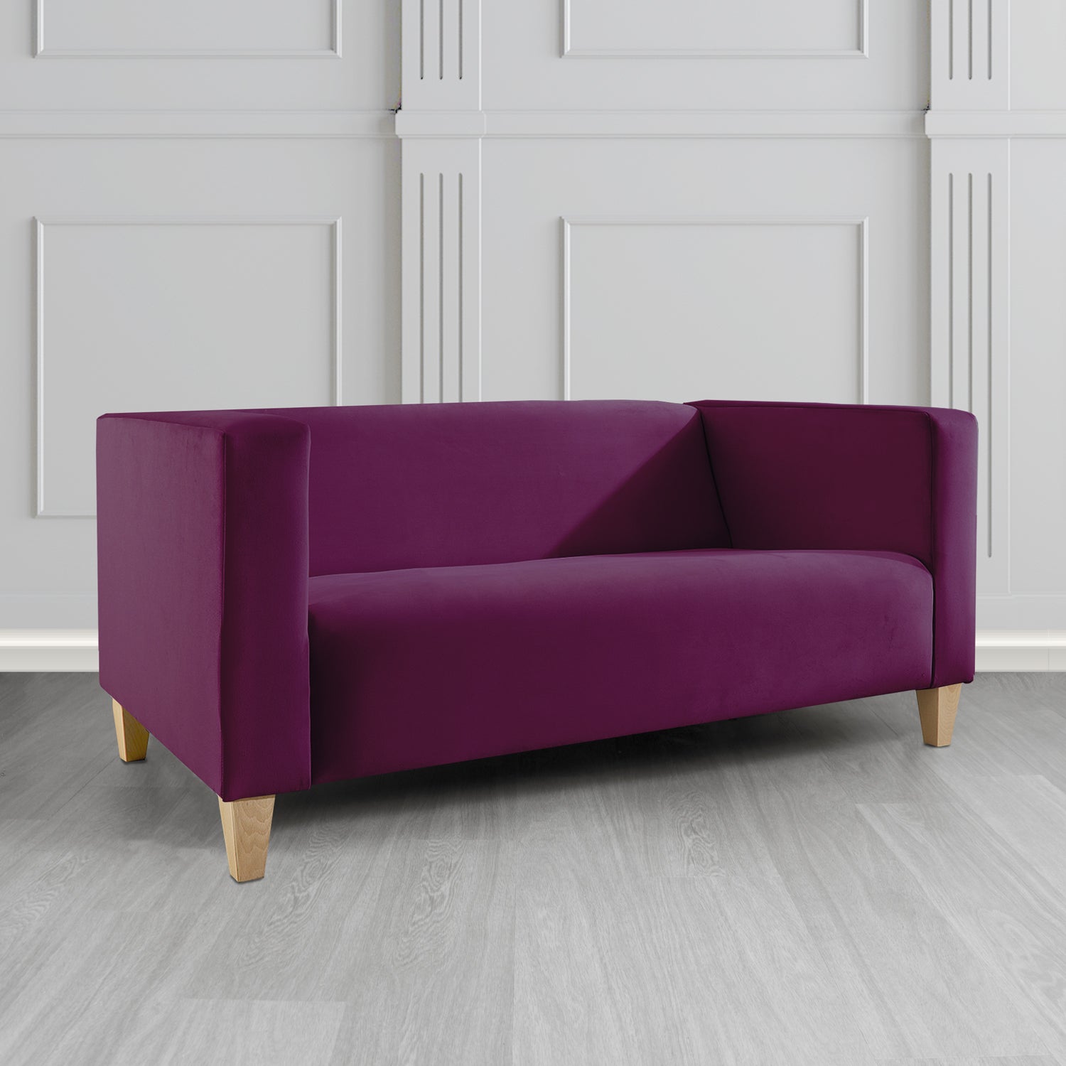Bonnie 2 Seater Sofa in Monaco Plush Velvet Fabric