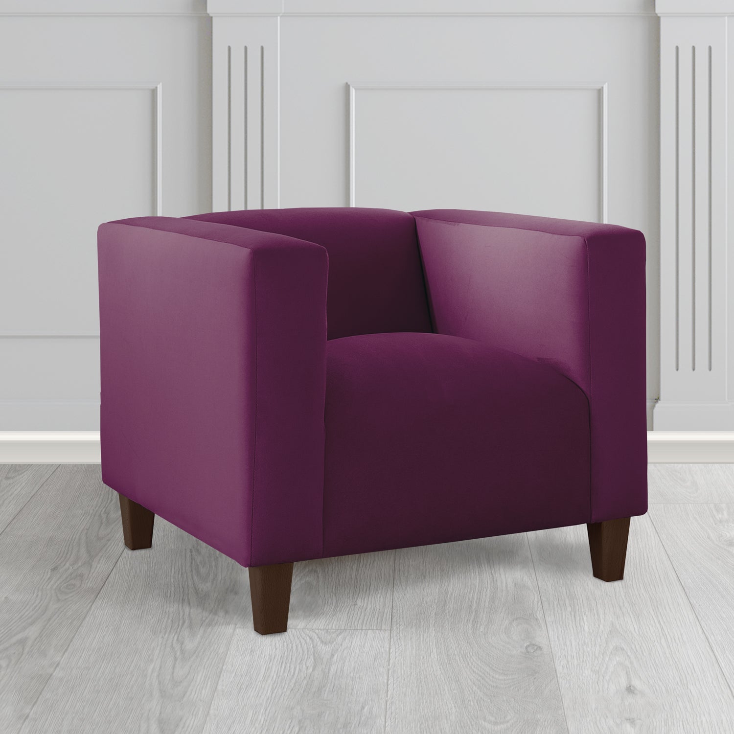 Bonnie Tub Armchair in Monaco Plush Velvet Fabric