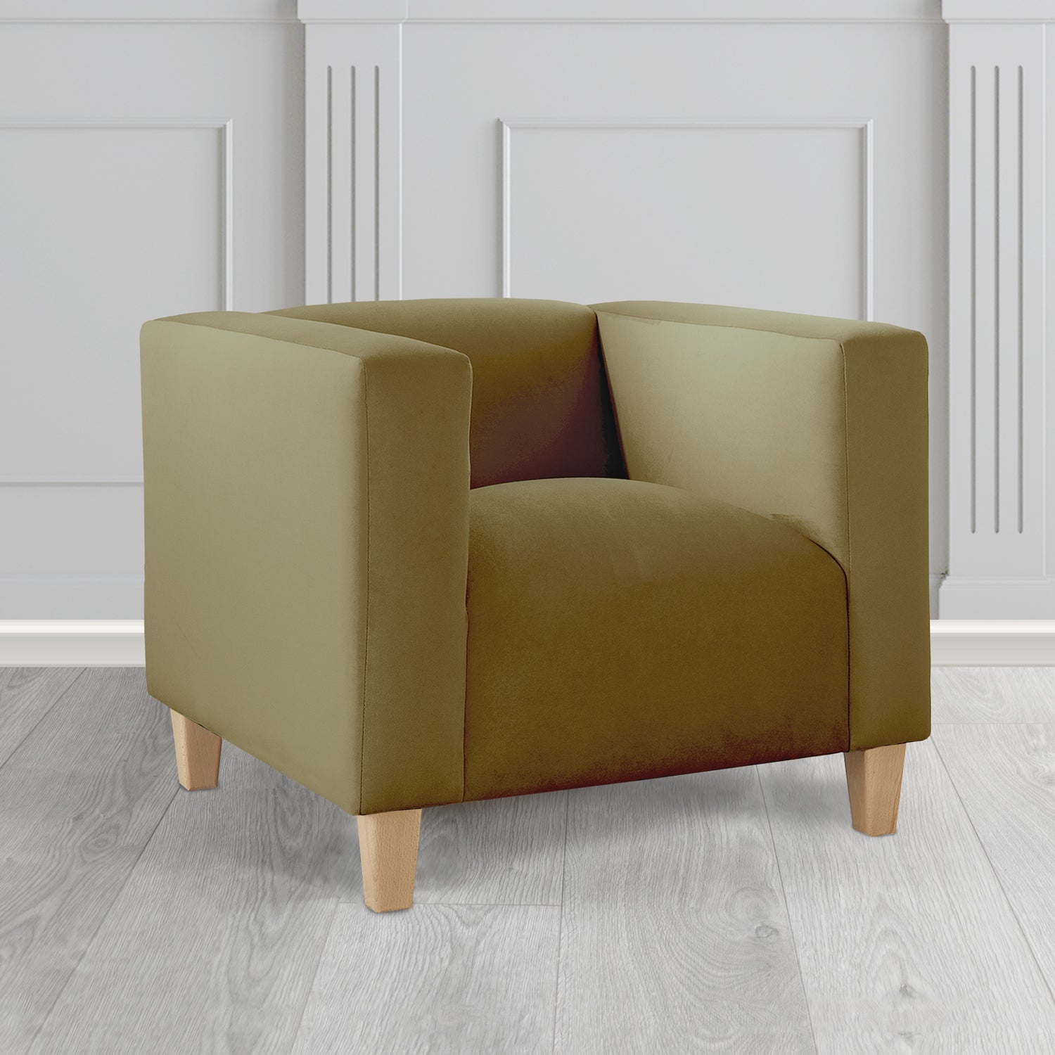 Bonnie Tub Armchair in Monaco Plush Velvet Fabric