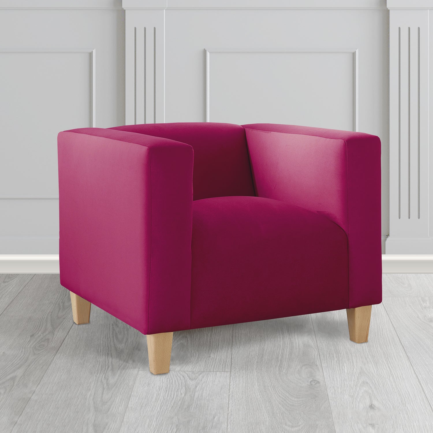 Bonnie Tub Armchair in Monaco Plush Velvet Fabric