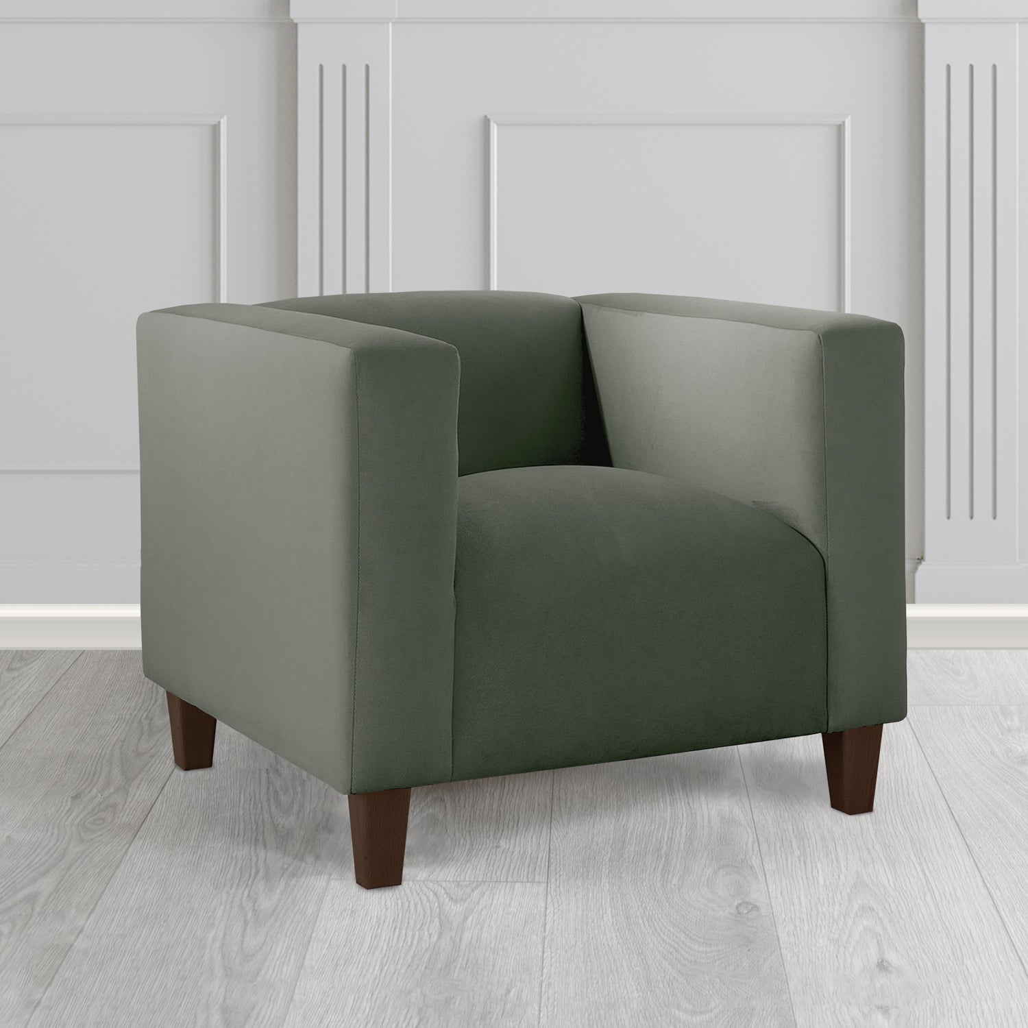 Bonnie Tub Armchair in Monaco Plush Velvet Fabric