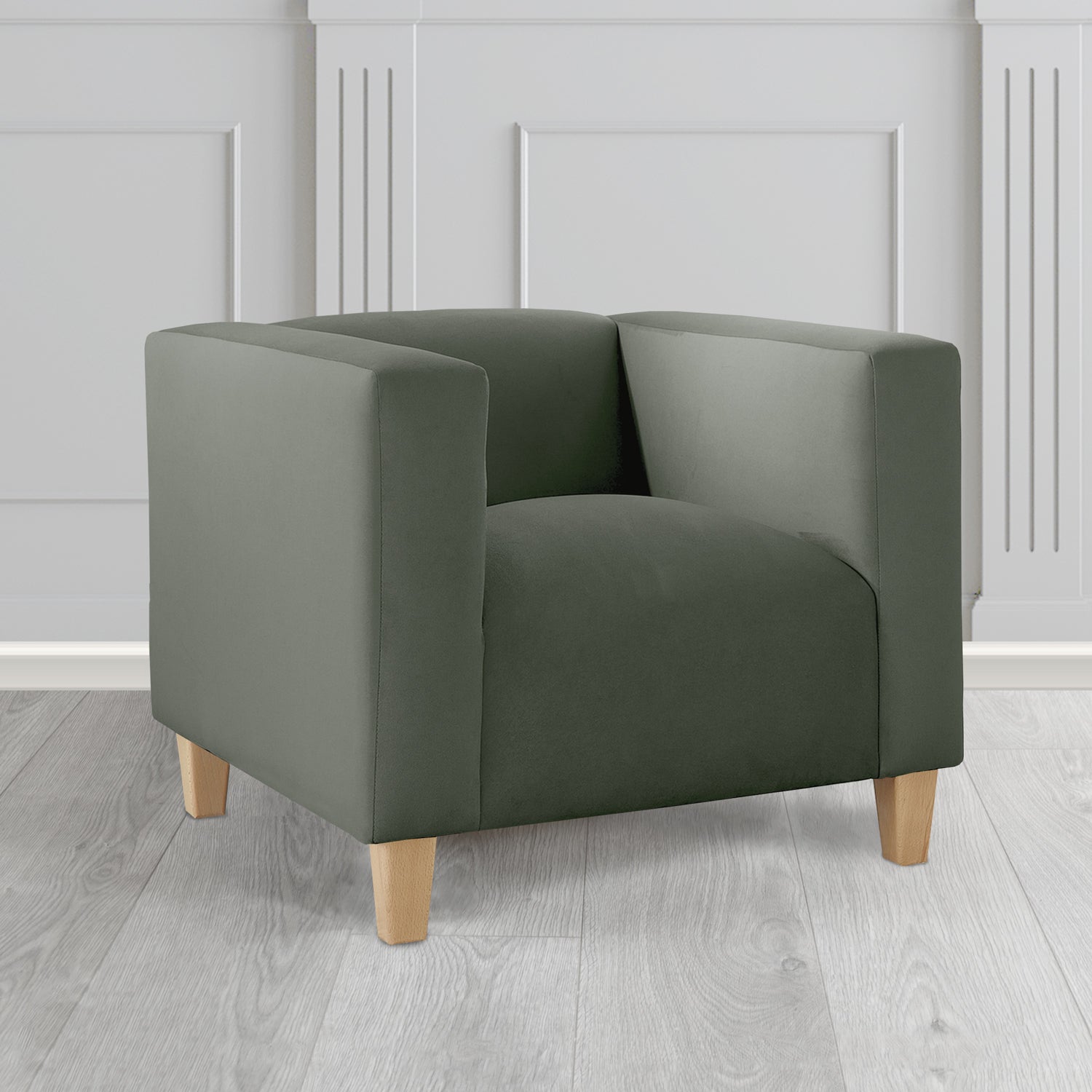 Bonnie Tub Armchair in Monaco Plush Velvet Fabric
