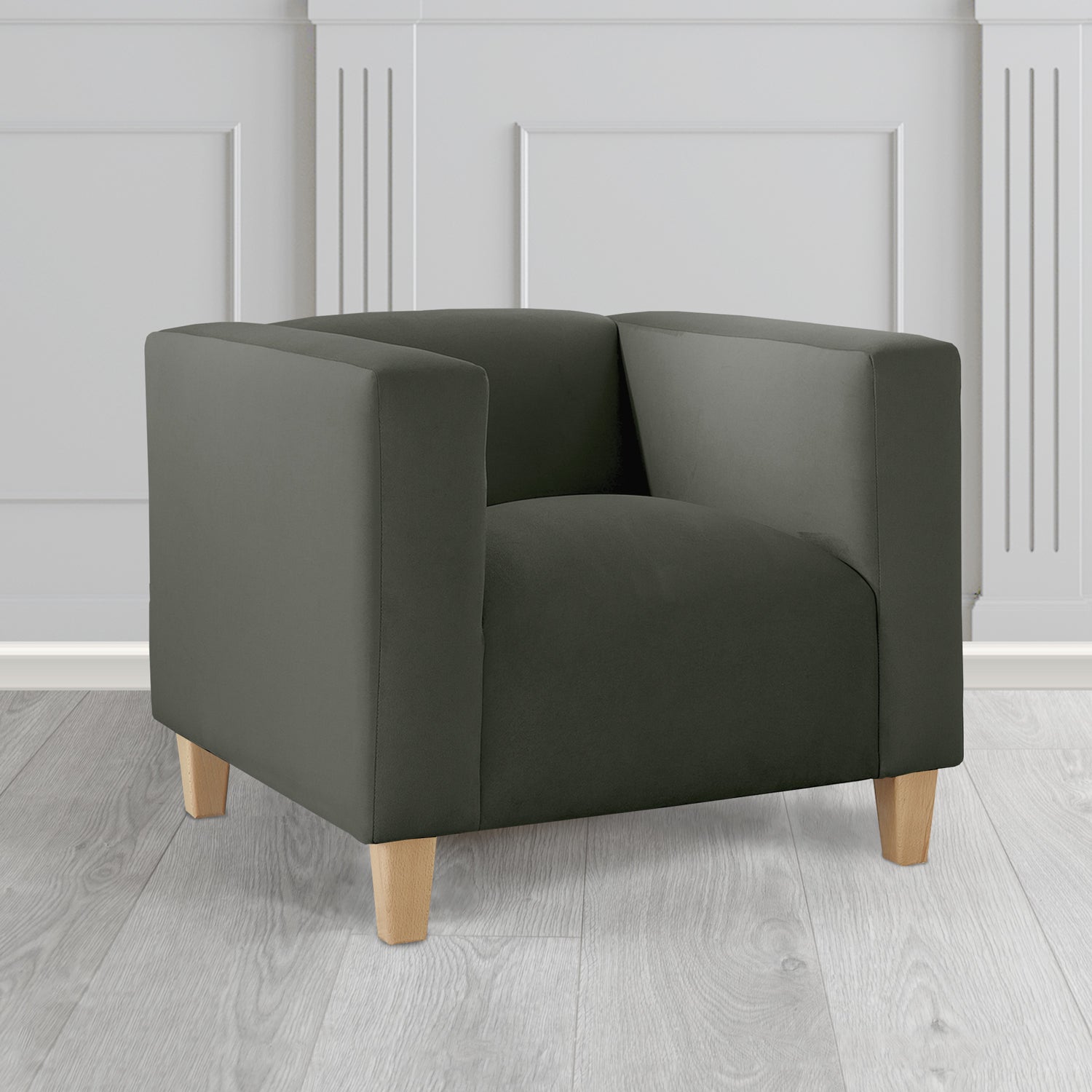 Bonnie Tub Armchair in Monaco Plush Velvet Fabric