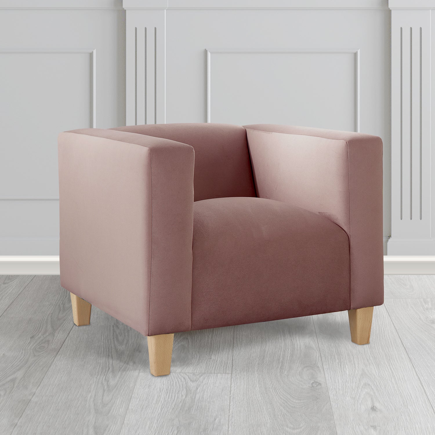 Bonnie Tub Armchair in Monaco Plush Velvet Fabric
