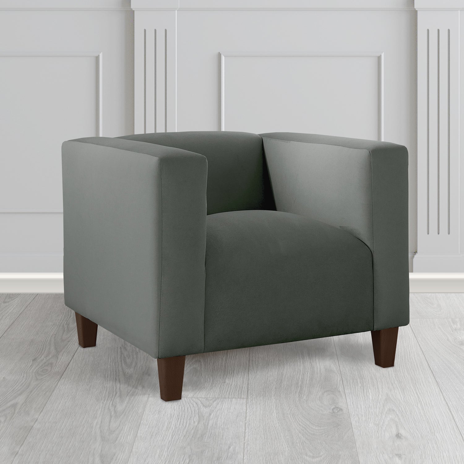 Bonnie Tub Armchair in Monaco Plush Velvet Fabric