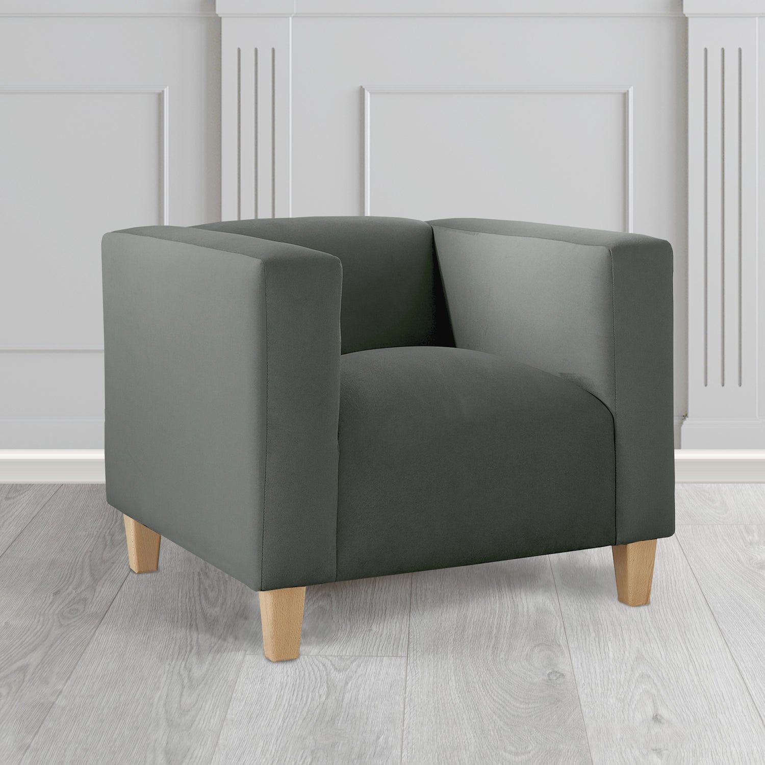 Bonnie Tub Armchair in Monaco Plush Velvet Fabric