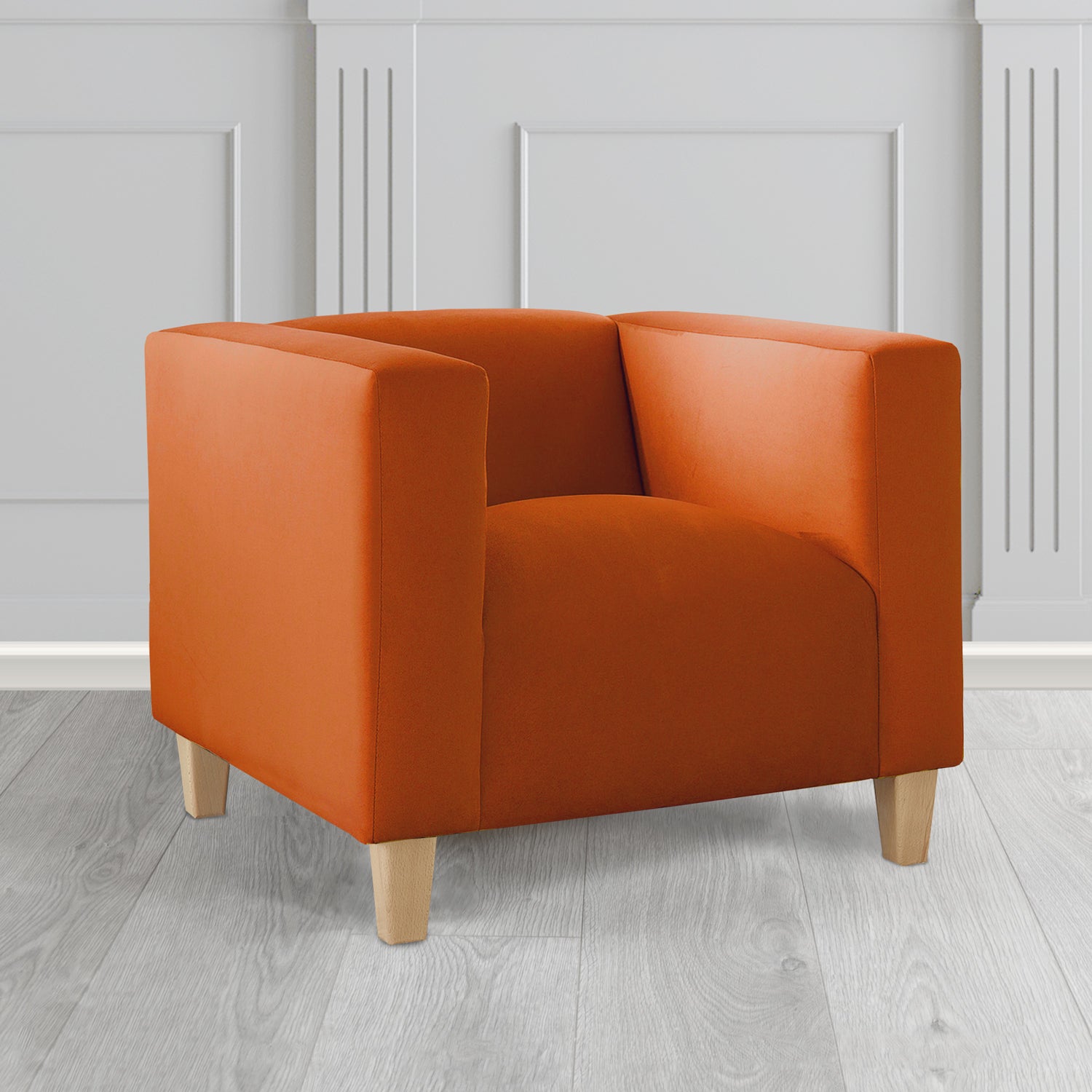 Bonnie Tub Armchair in Monaco Plush Velvet Fabric
