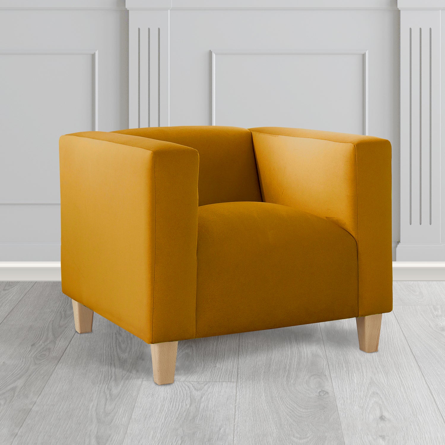 Bonnie Tub Armchair in Monaco Plush Velvet Fabric