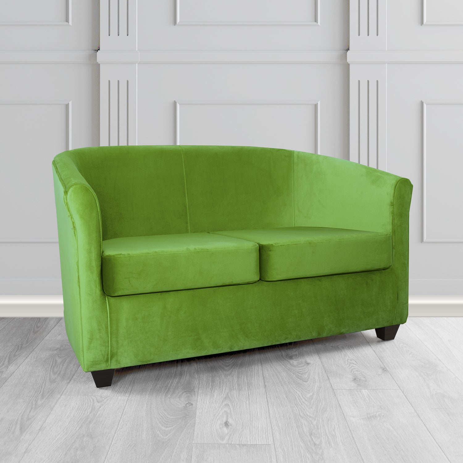 Cannes 2 Seater Tub Sofa in Sekers Fabrics Varna Columbia Crib 5 Velvet Fabric
