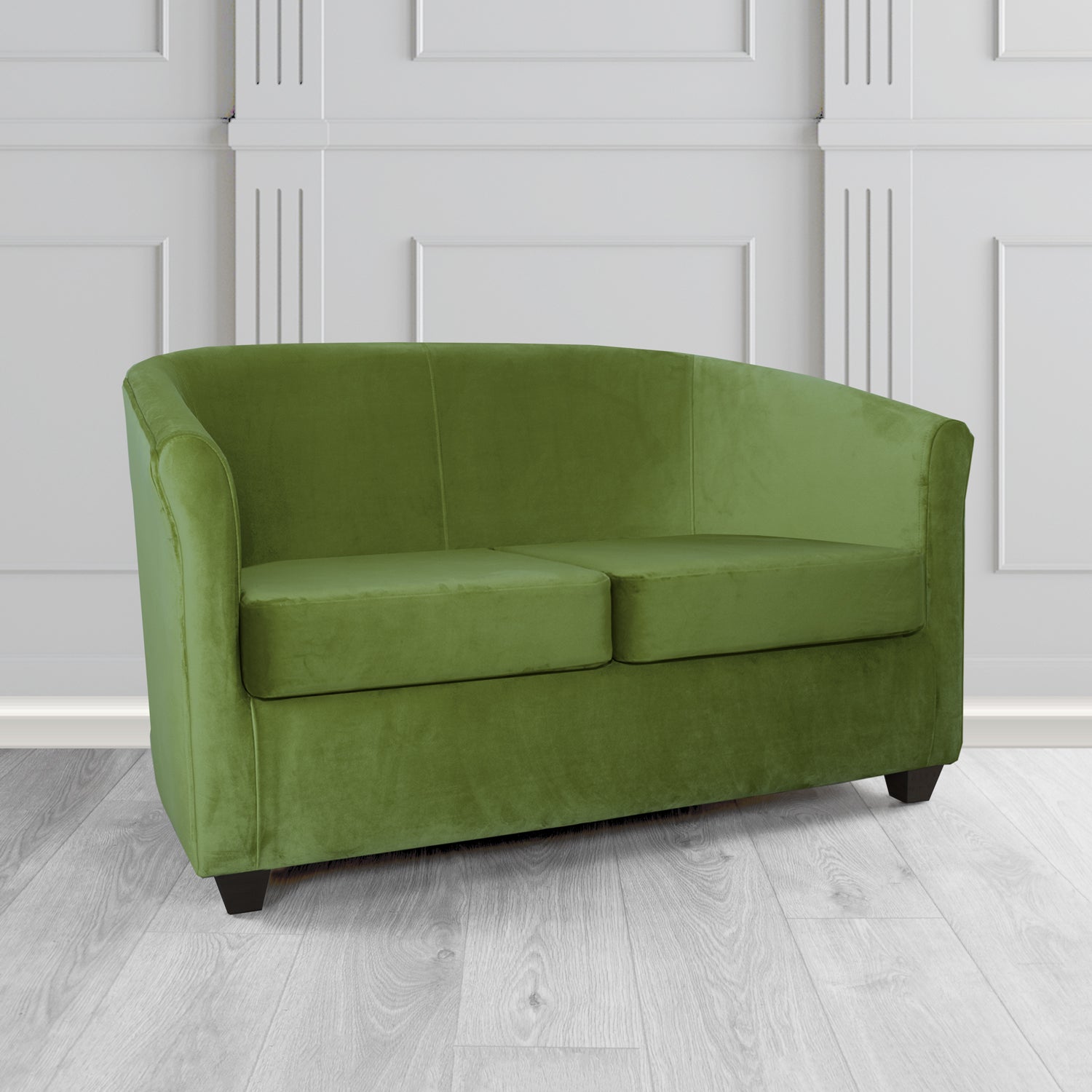 Cannes 2 Seater Tub Sofa in Sapore Crib 5 Velvet Fabric